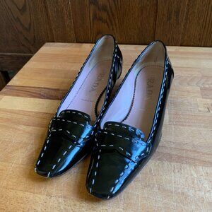 Vintage Prada Black Patent Leather Buffalo City Heels Size Women's EU 35 / US 5
